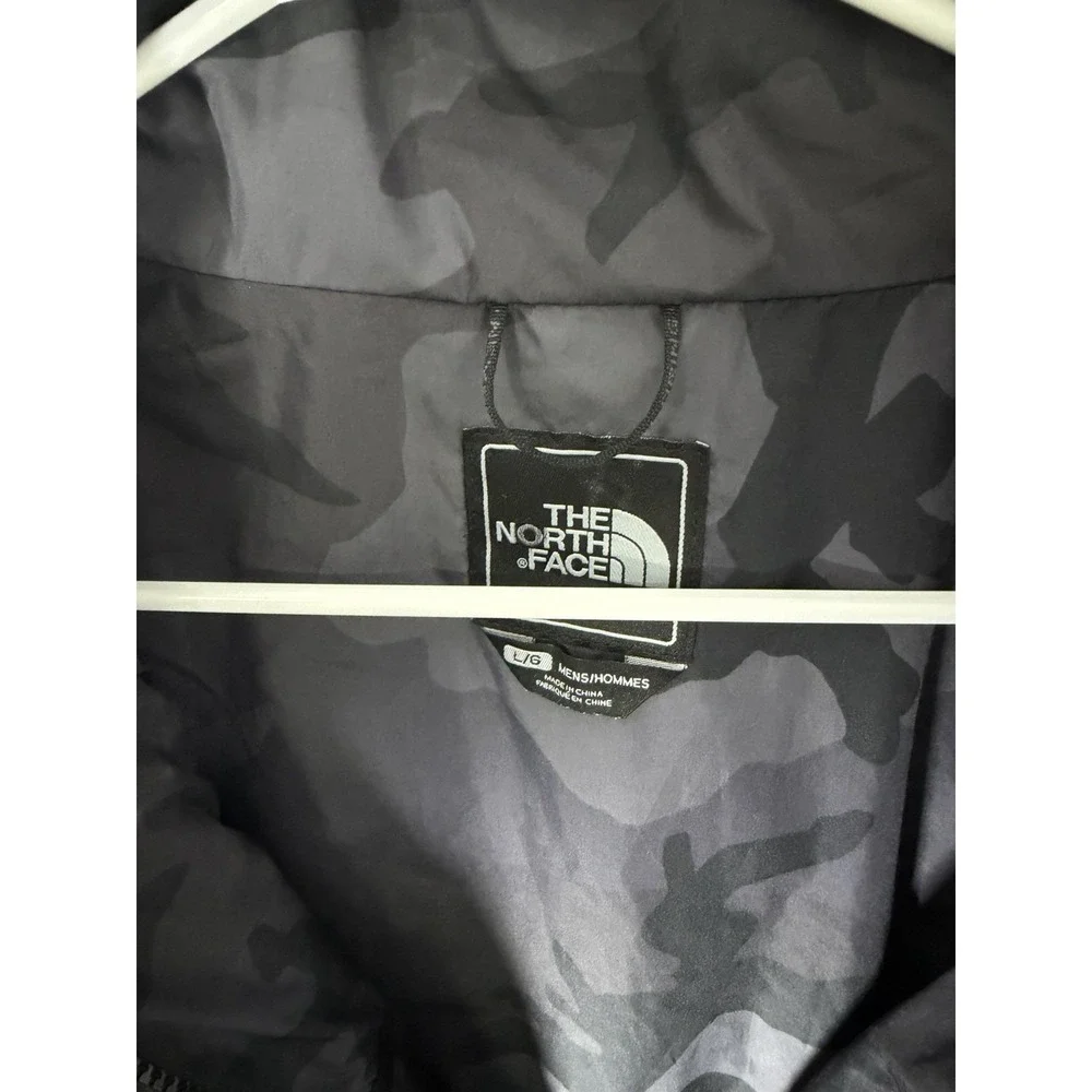 The‎ North Face Hyvent Jacket Men's Size Large Black Coat Camo Inside
